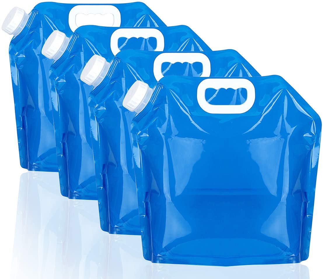 Premium Collapsible Water Container Bag, No-Leak, Freezable, Odorless